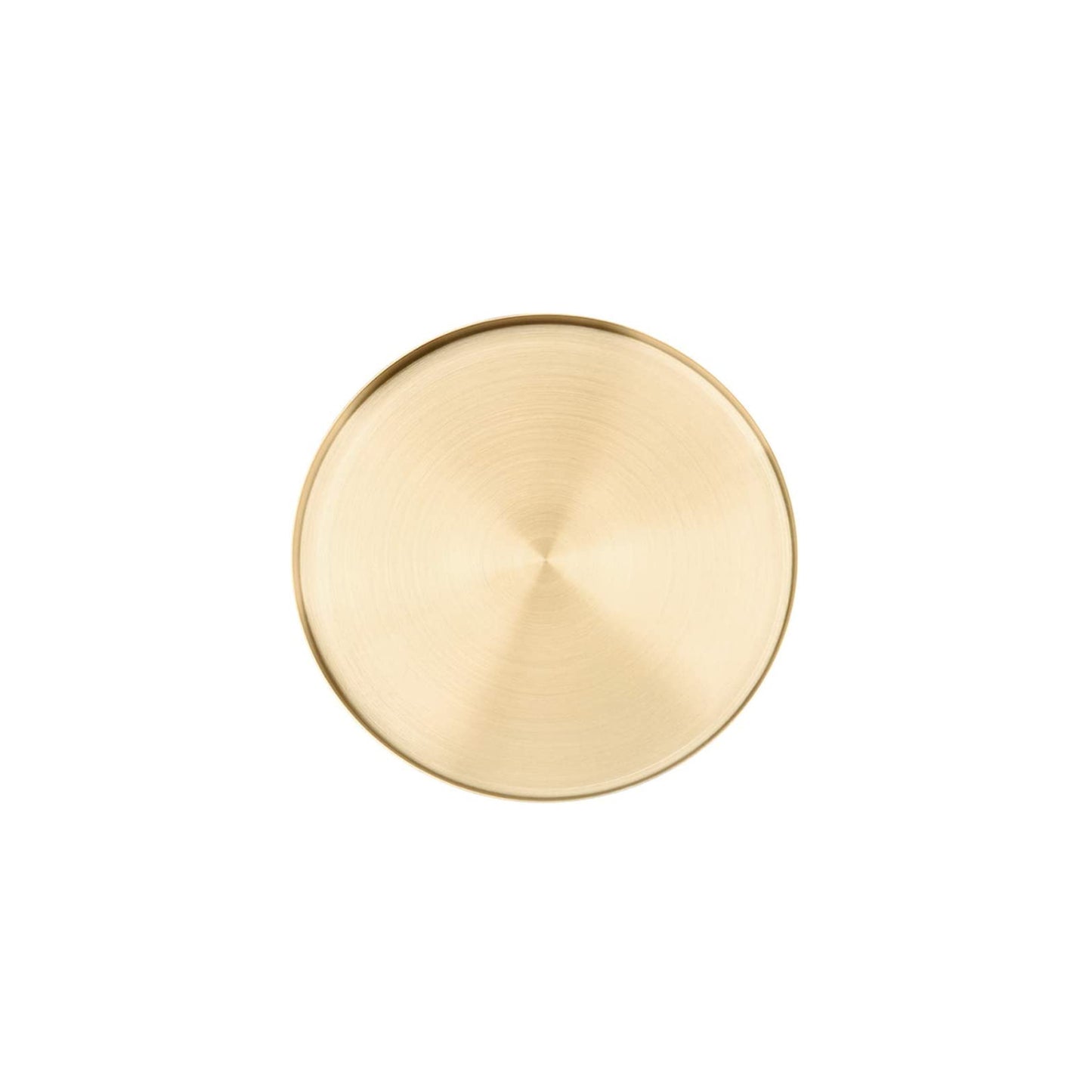 Bandeja circular de 30 cm acero inoxidable gold