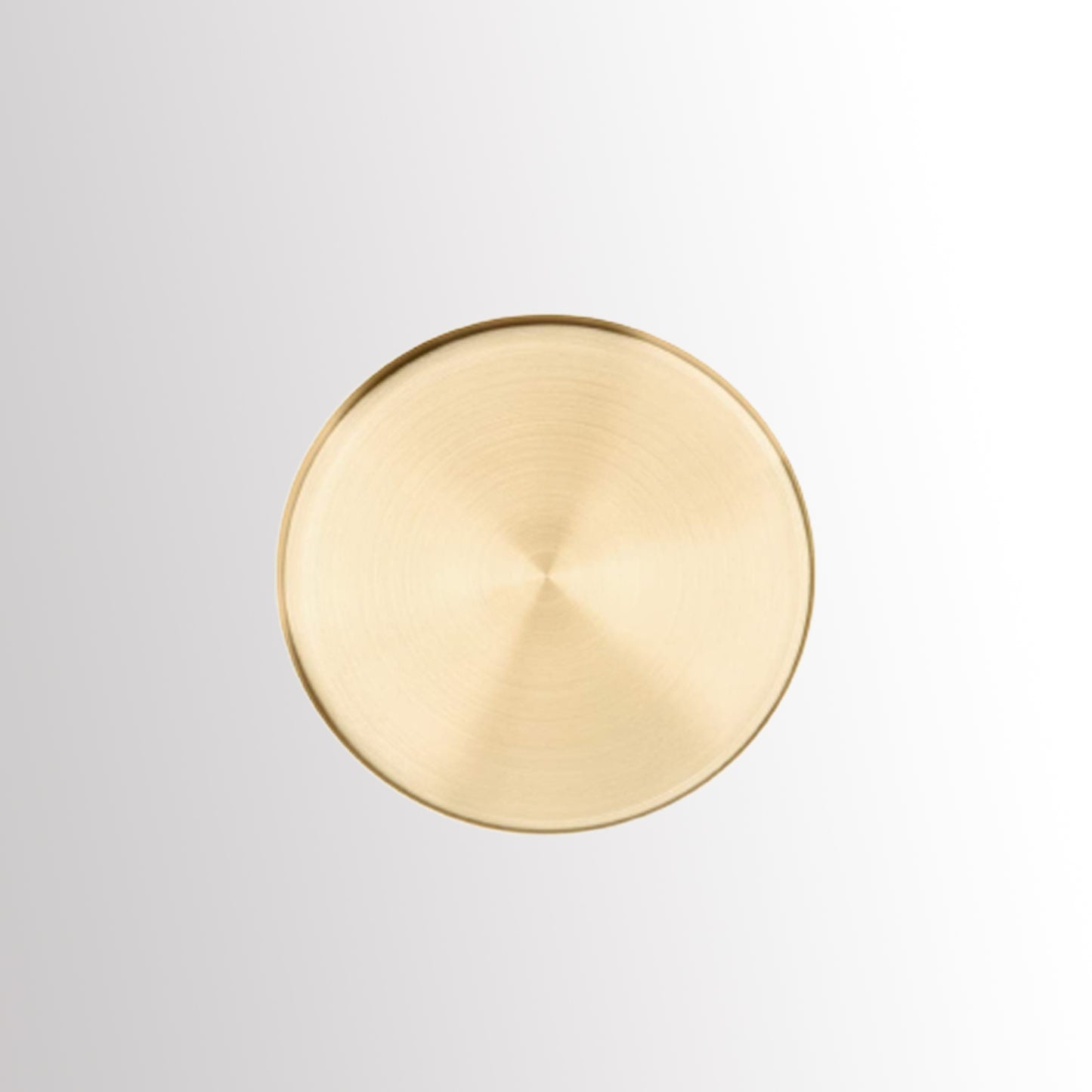 Bandeja circular de 30 cm acero inoxidable gold