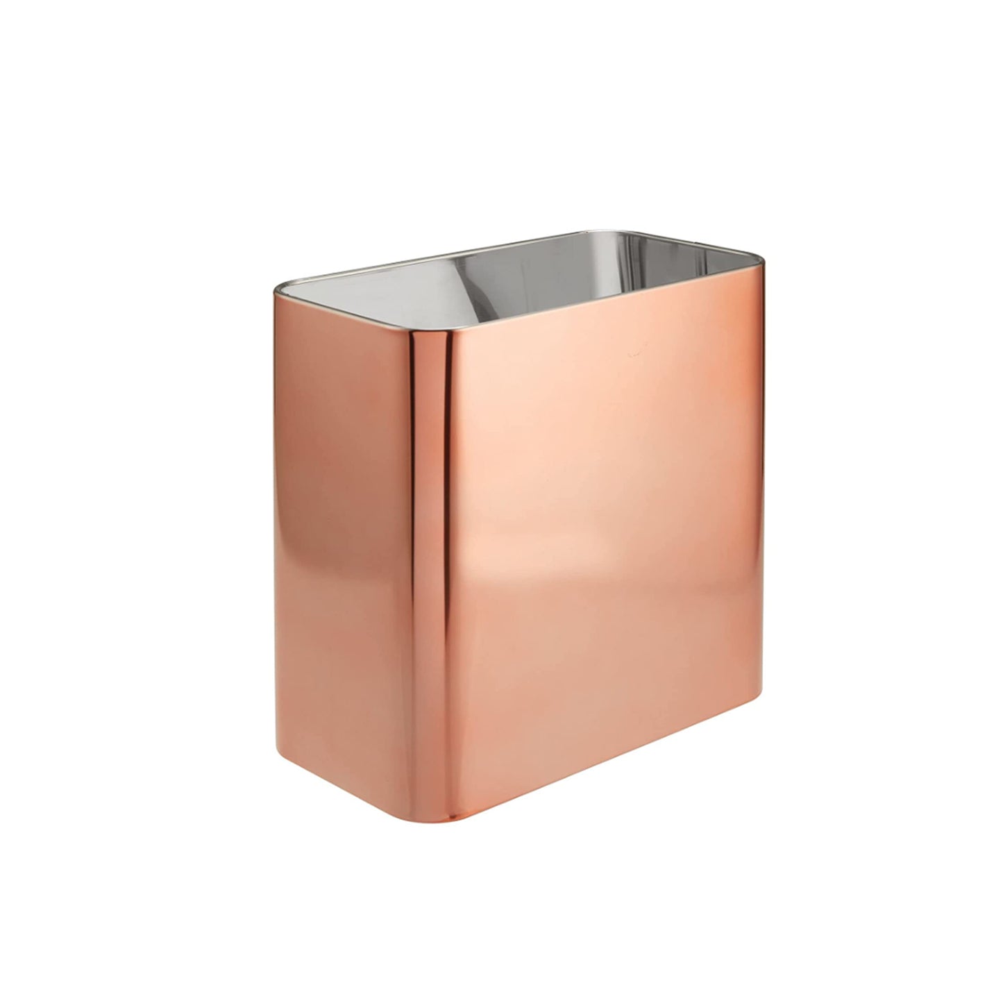 Bote de basura de acero inoxidable rose gold